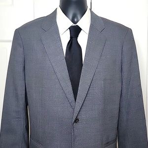 Theory Gray Double Vented Blazer Size 42 R